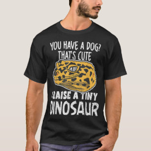 Camiseta Funny Leopard Gecko Owner I Raise Tiny Dinosaur Pe