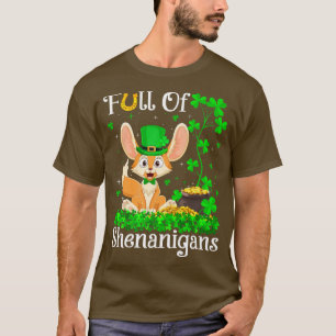 Camiseta Funny Leprechaun Shamrock Leaf Fennec Fo Rua