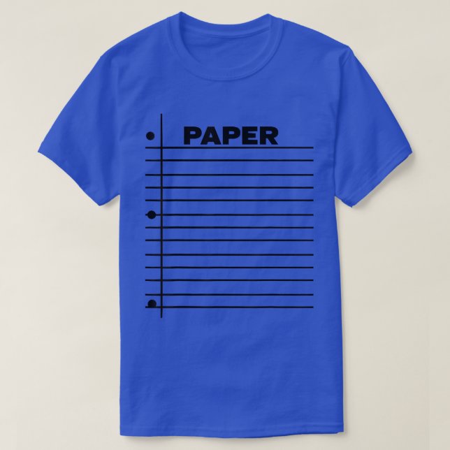Camiseta Funny Lined Notebook Paper Group Halloween Costume (Frente do Design)