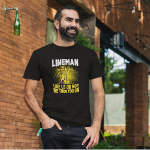Camiseta Funny Lineman cita Cabo Eletrônico