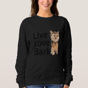 Camiseta Funny Live Love Latido Yorkshire Terrier Dog E Pup