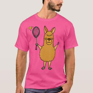 Camiseta Funny Llama tocando Tênis