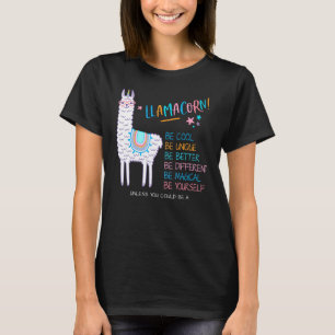Camiseta Funny Llamacorn Funny Cute Llama Unicorn