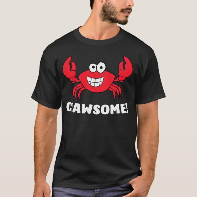 Camiseta Funny Lobster Clawsome Sea Crab Cartoon Lobster (Frente)