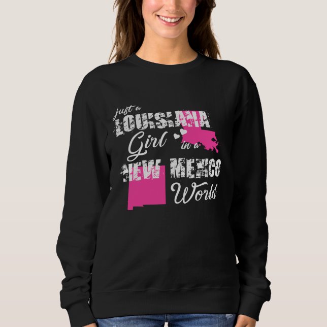 Camiseta Funny Louisiana Shirts Just a Louisiana girl in a  (Frente)