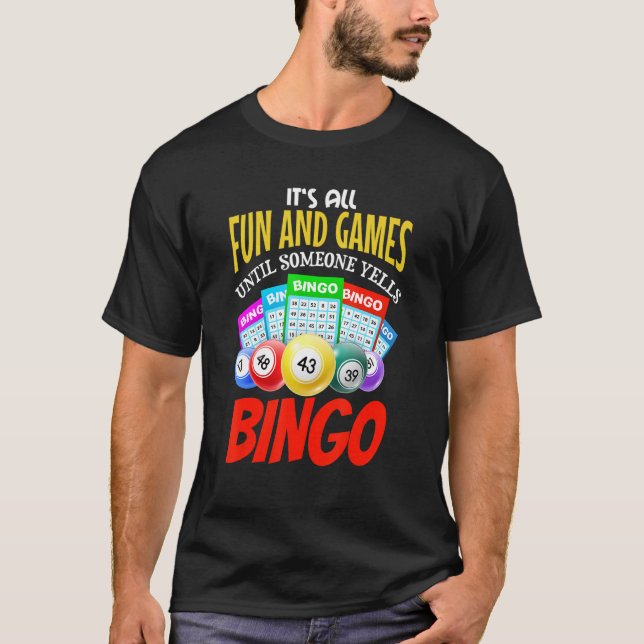 Camiseta funny lucky Bingo Outfit for Gambling Fans Retirem (Frente)