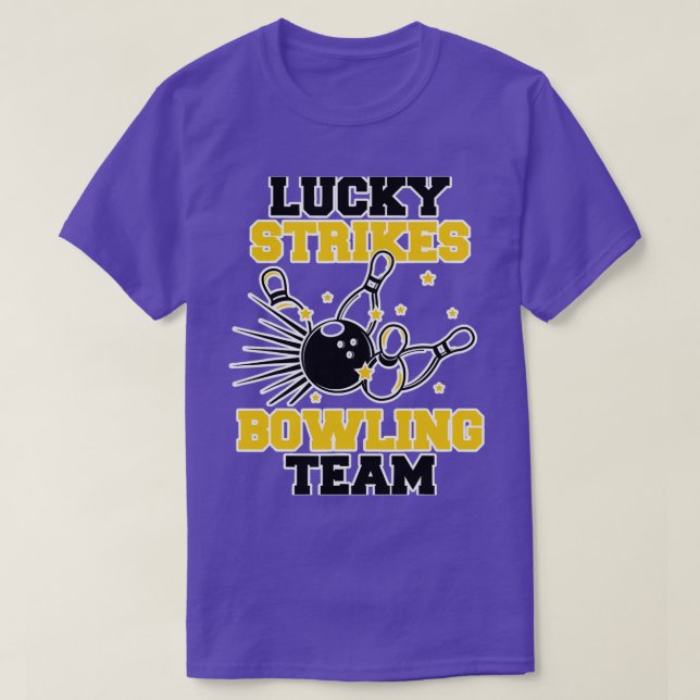 Camiseta Funny Lucky Strike Equipe de Boliches T (Frente do Design)
