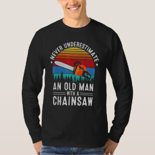 Camiseta Funny Lumberjack Art Men Pai Chainsaw Arborist Woo