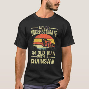Camiseta Funny Lumberjack Art Men Pai Chainsaw Arborist Woo