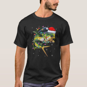 Camiseta Funny Mahi Mahi Fish Lighting Reindeer Mahi Mahi C