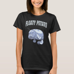 Camiseta Funny Manatee Sea Animal Floaty Aquarista de Batat