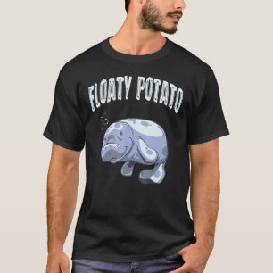 Camiseta Funny Manatee Sea Animal Floaty Aquarista de Batat