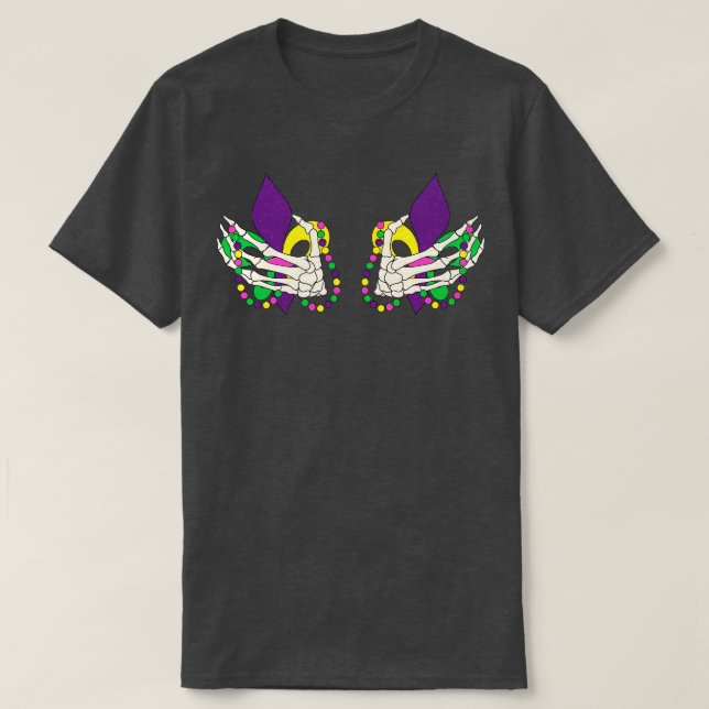 Camiseta Funny Mardi Gras Costume 2023 TShirt (Frente do Design)