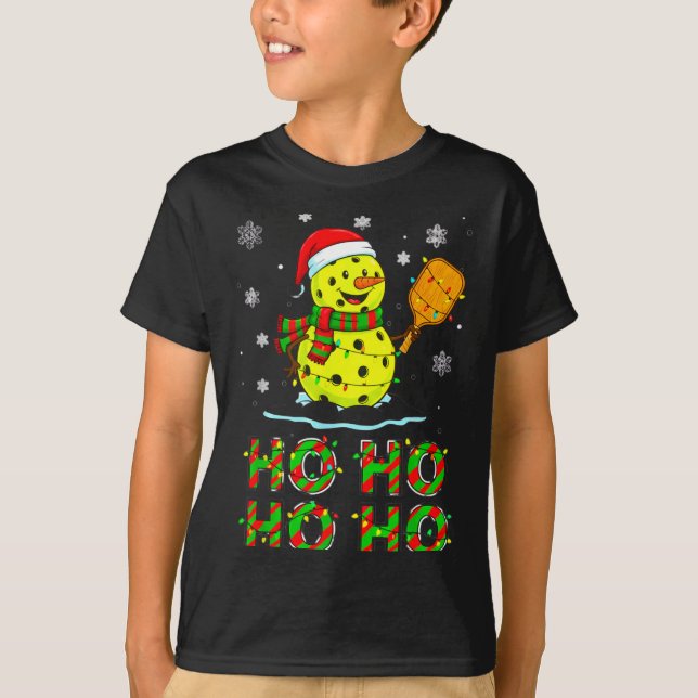 Camiseta Funny Matching Family Santa Ho Ho Ho Ckleball Chri (Frente)