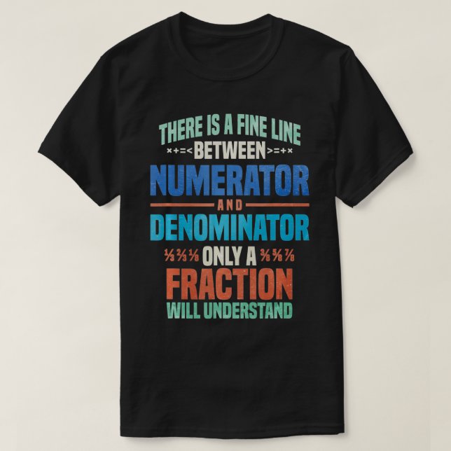 Camiseta Funny Math Design For Teacher Student  (Frente do Design)