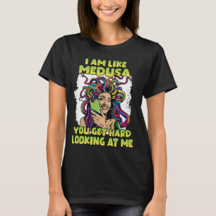 Camiseta Funny Medusa T Festa de Halloween Gorgon Medusa