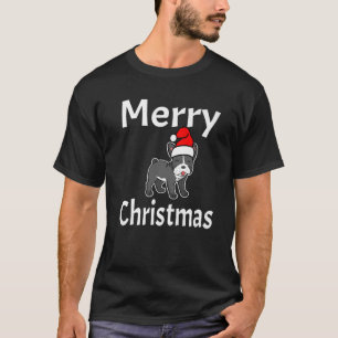 Camiseta Funny Merry Christmas French Bulldog Dog Lover Ani