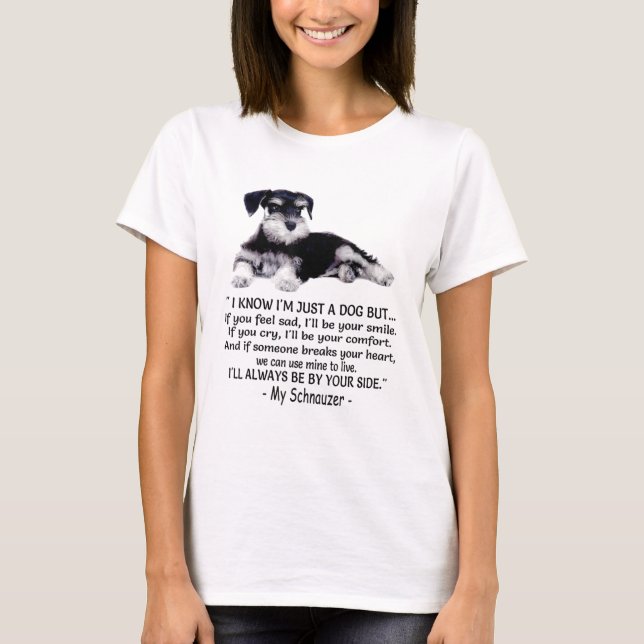 Camiseta Funny Miniature Schnauzer (Frente)
