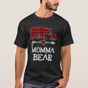 Camiseta Funny Momma Bear Matching Family Christmas Bear Re