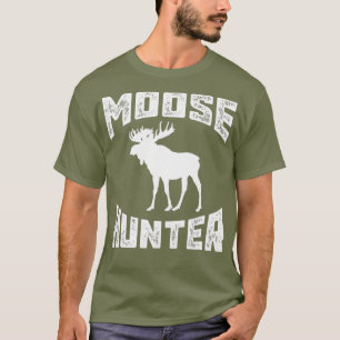 Camiseta Funny Moose    HunterCool Caça Bull Ideia Dom