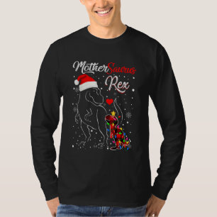Camiseta Funny Mothersaurus Rex Dinossaur Red Xadrez Christ
