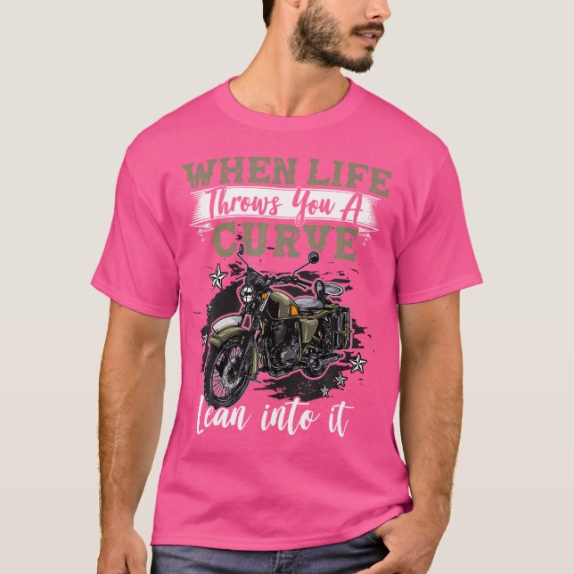 Camiseta Funny Motorcycle Lover Grapher Biker Men Motorbike (Frente)
