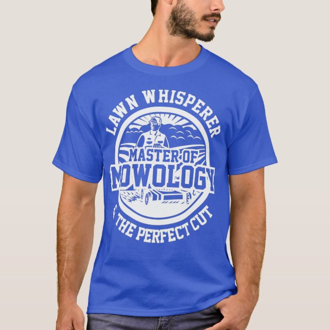Camiseta Funny Mower Lawn Whisperer Mowology Yard (Frente)