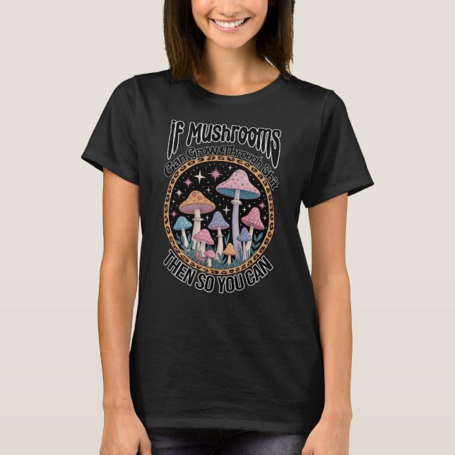 Camiseta      Funny mushroom shirt design, digital download (Frente)