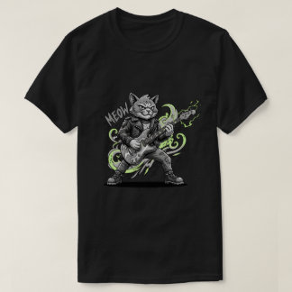 Camiseta Funny Music Lover Cat Shirt