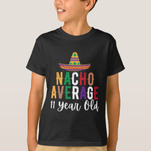 Camiseta Funny Nacho Média 11 Anos Cinco de Aniversário