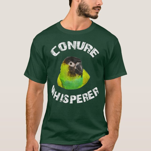 Camiseta Funny Nanday Conure Apparel Conure Whisperer (Frente)