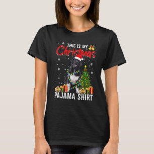 Camiseta Funny Newland Cachorro Luzes de Natal Cachorro Cac