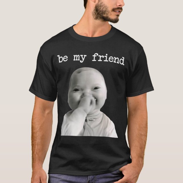 Camiseta Funny Niche Baby Gen Z Meme Ai Viral Giggling Ai L (Frente)