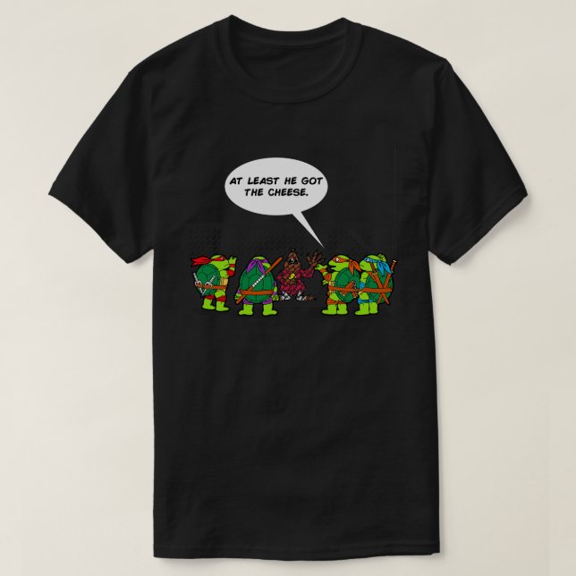 Camiseta Funny Ninjas Hilarious Turtle Rat Trap toon (Frente do Design)