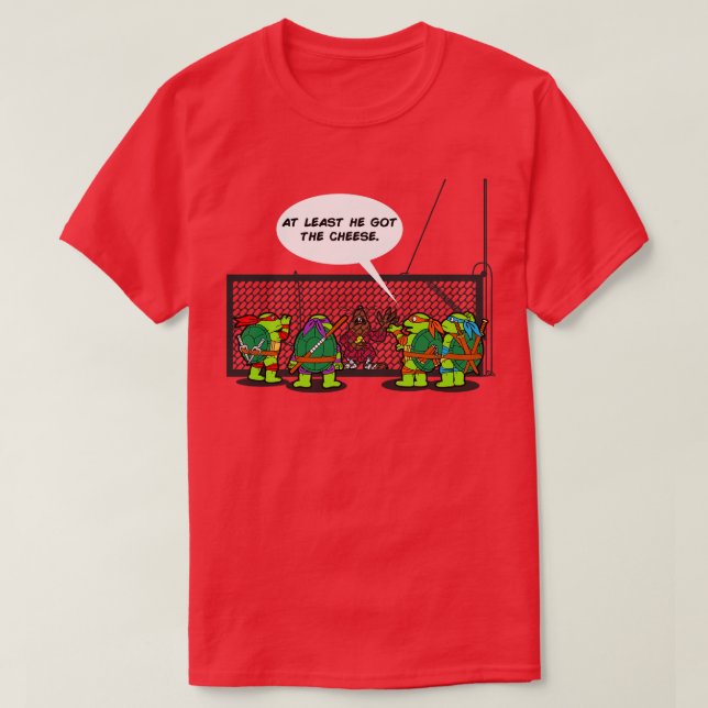 Camiseta Funny Ninjas Hilarious Turtle Rat Trap toon (Frente do Design)