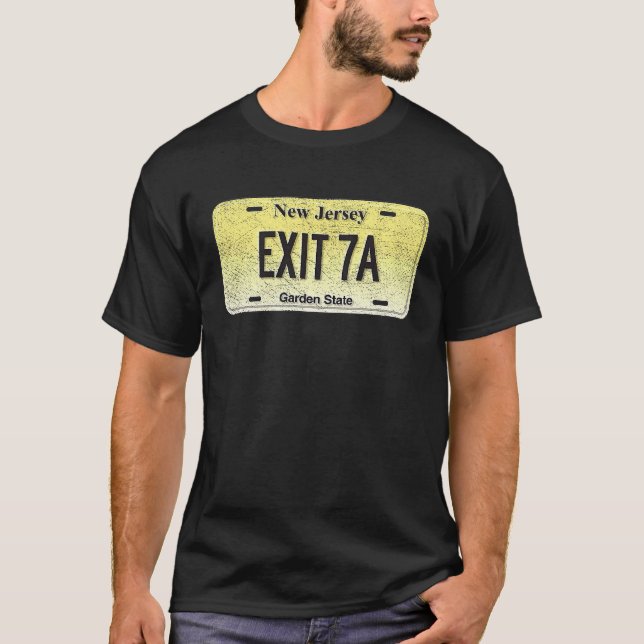 Camiseta Funny NJ State Vanity Licate Plate SAIR 7A (Frente)