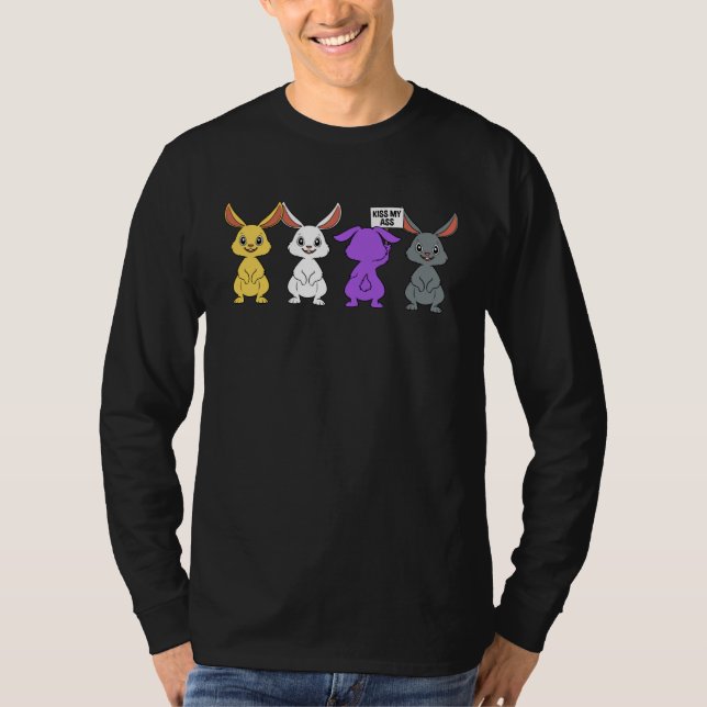 Camiseta Funny Nonbinary Bunny Gift (Frente)