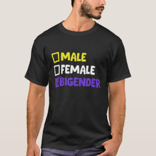 Camiseta Funny Nonbinary E Bigender