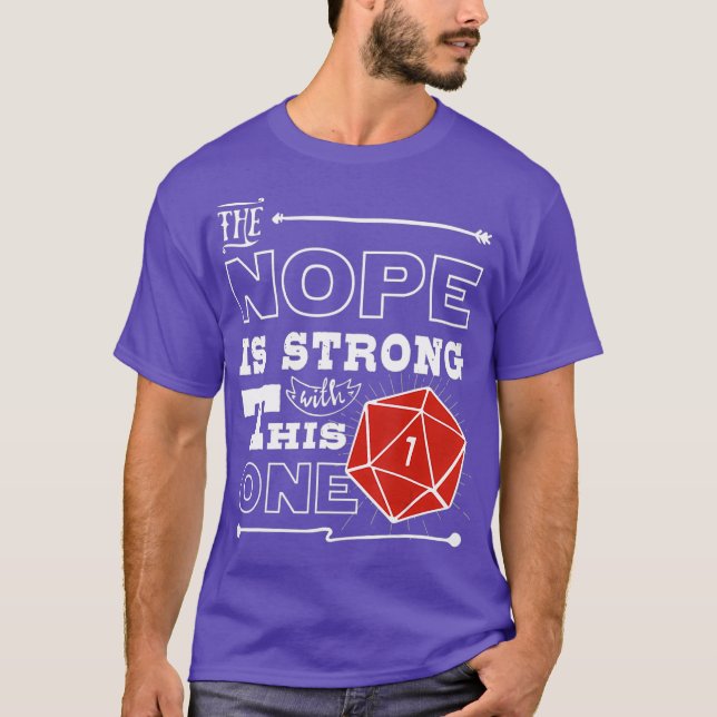 Camiseta Funny Nope D20 Dice Dungeon Crawler Dragons (Frente)