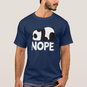 Camiseta Funny Nope Not Today Lazy Cute Giant Panda Bear An