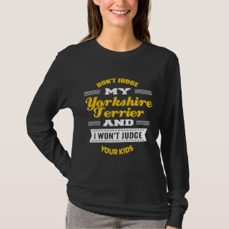 Camiseta Funny Novelty Yorkshire Terrier Dog Tshirt