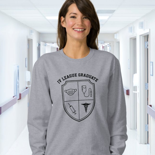 Camiseta Funny Nurse I.V. League (Criador carregado)