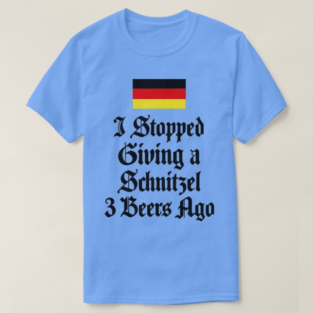 Camiseta Funny Octoberfest Schnitzel  German Beer Drinking  (Frente do Design)