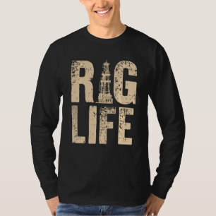 Camiseta Funny Oil Rig For Oil Field Men Oilfield Worker