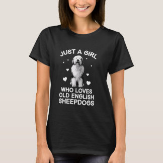 Camiseta Funny Old English Sheepdog Design For Women Sheepd
