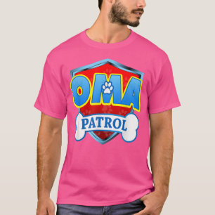 Camiseta Funny Oma Patrol Dog Mãe, Pai Para Homens Mulheres
