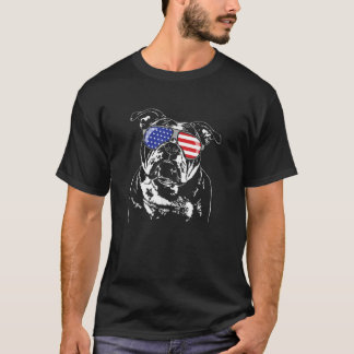 Camiseta Funny Orud Old English Buldogdog American Flag can