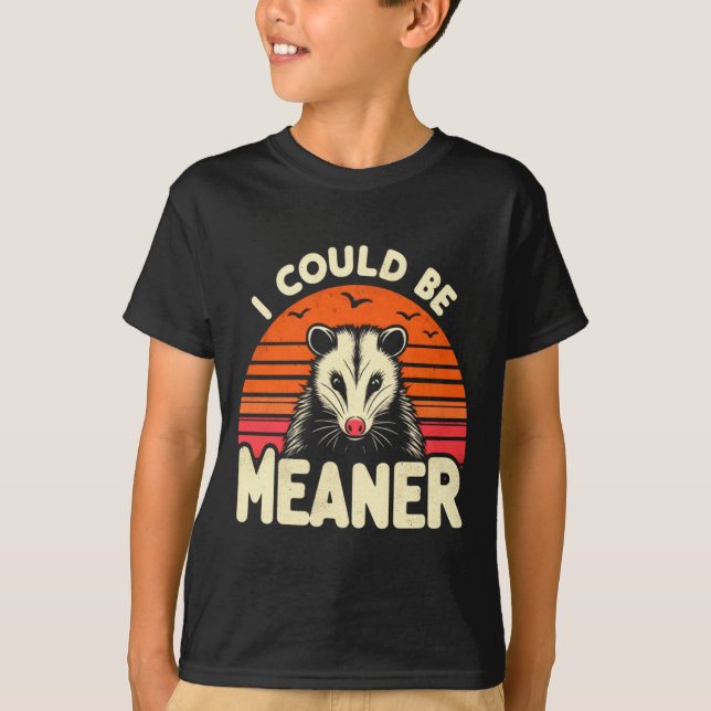 Camiseta Funny Ossum I Could Be Meaner Retro Ssum Meme  (Frente)