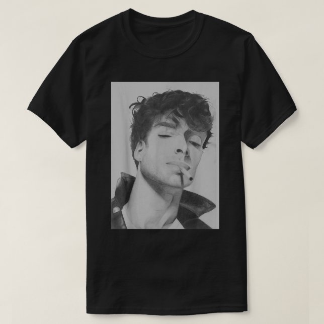 Camiseta Funny Paolo Nutini Drawing Gift (Frente do Design)