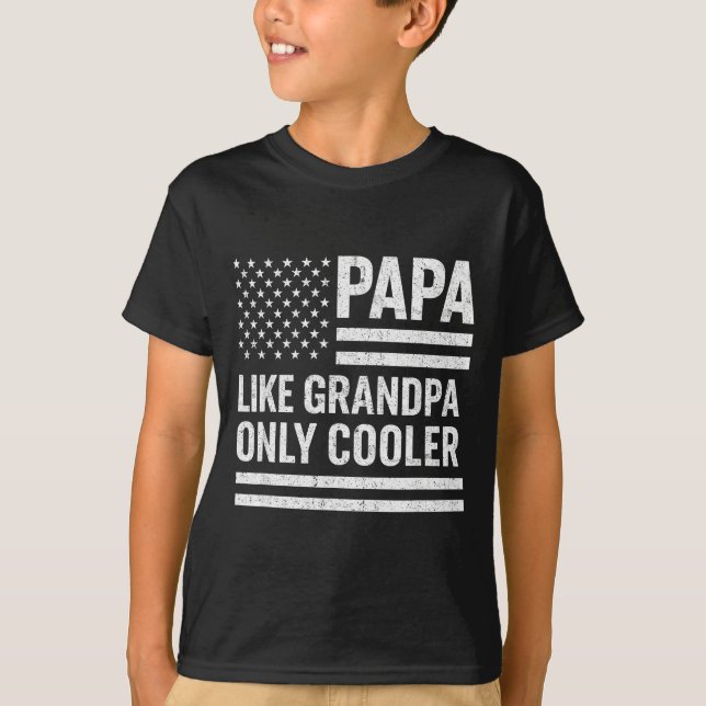 Camiseta Funny Papa Art For Grandpa From Grandkids Father's (Frente)